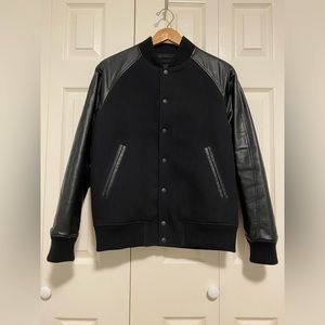 Uniqlo Faux Leather Varsity Jacket